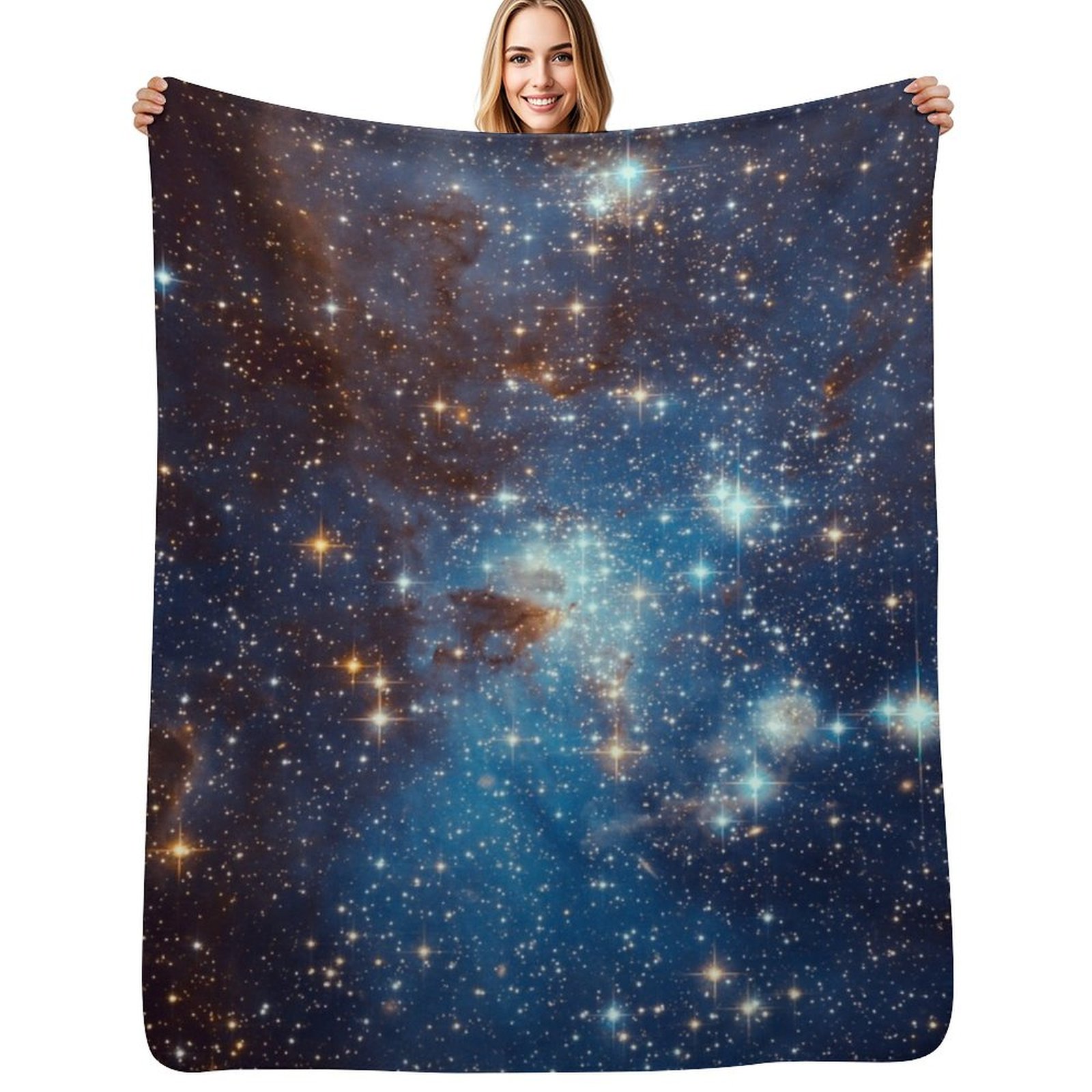 Space Blanket Heavy - Couverture décorative pour canapé, motif étoiles