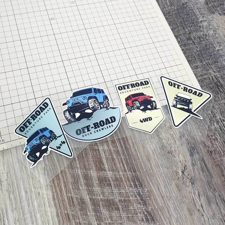 Outdoor Adventure Words - Autocollant de style de voiture pour