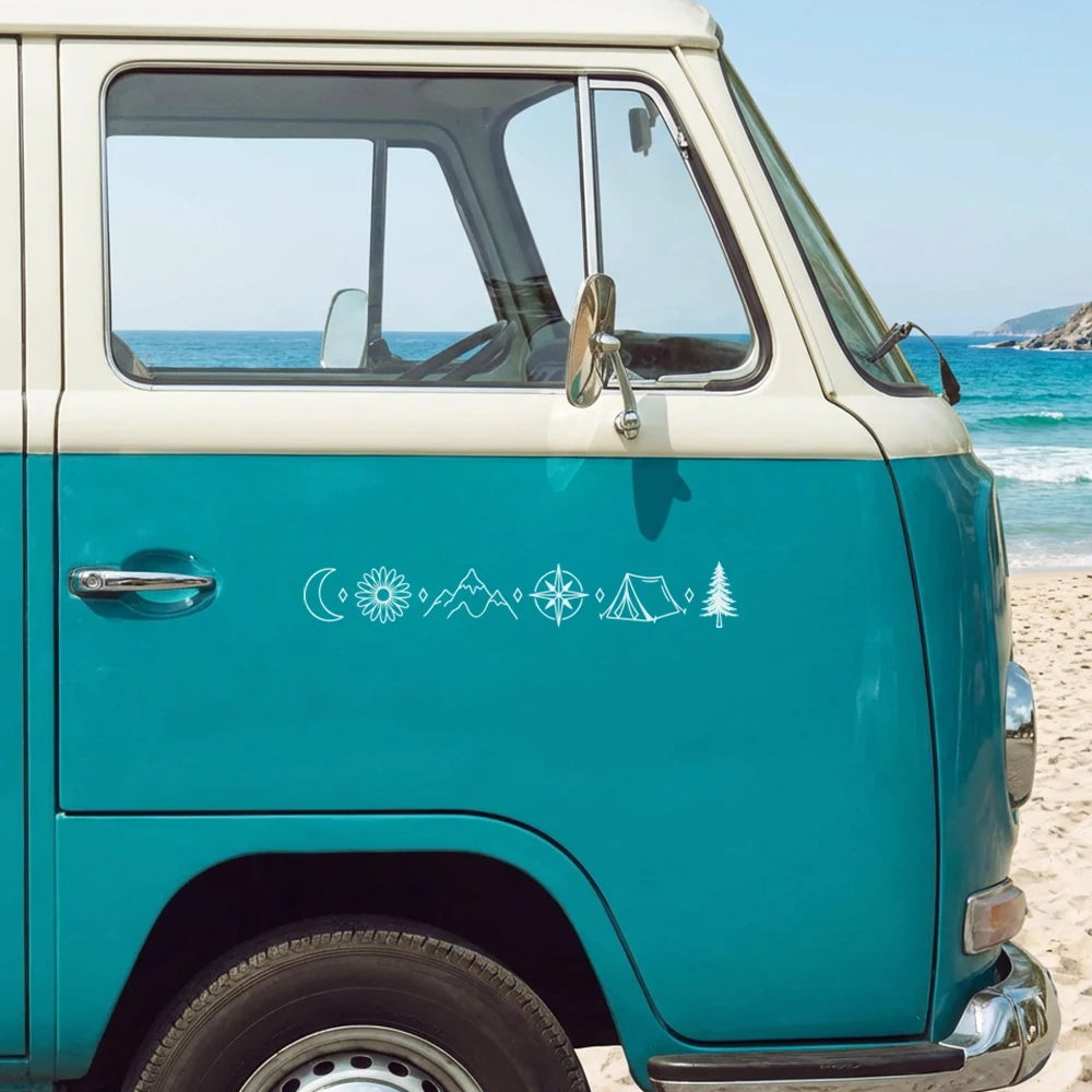 Outdoor Adventure Words - Autocollants de voiture de conception d'aventure