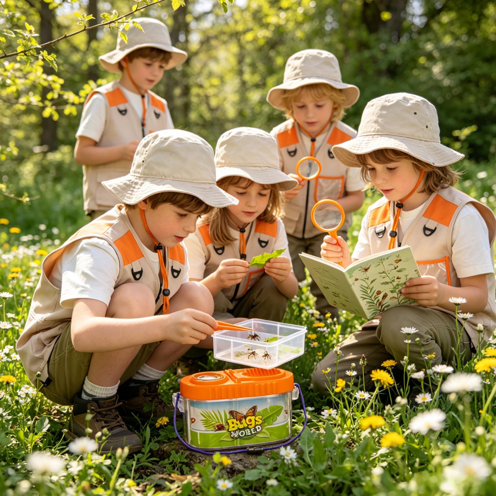 Outdoor Adventure Girl - Kit d'aventure pour enfants avec chapeau