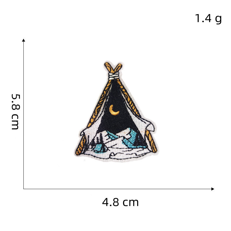 Outdoor Adventure Logo - 15 pièces de patchs brodés thermocollants