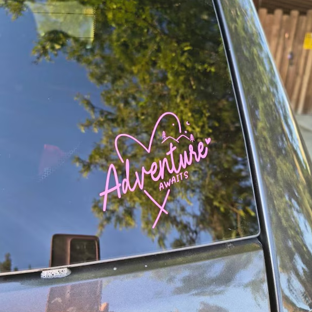 Outdoor Adventure Words - Autocollants de voiture « l'aventure vous