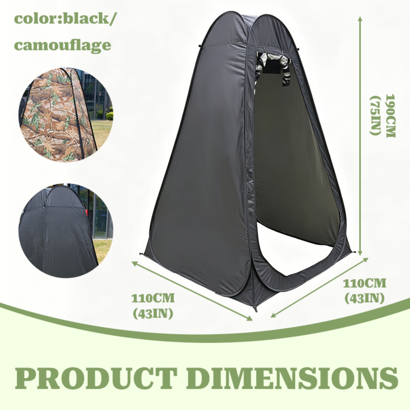 Outdoor Adventure Tent - Tente de change portable 1 pièce,