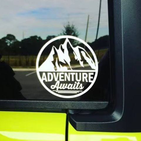 Outdoor Adventure Words - Autocollant de voiture « L'aventure vous