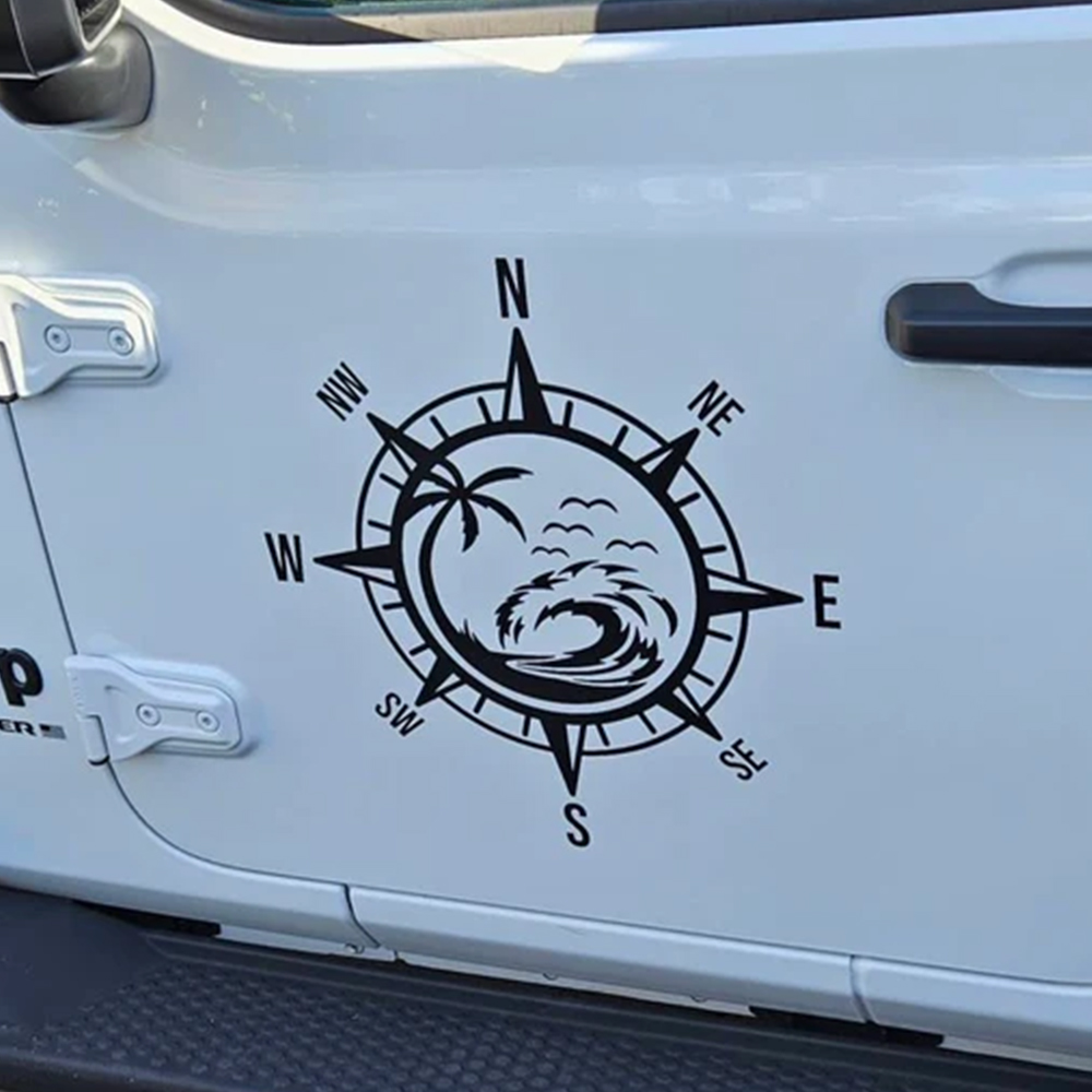 Outdoor Adventure Words - Autocollant de voiture en vinyle avec
