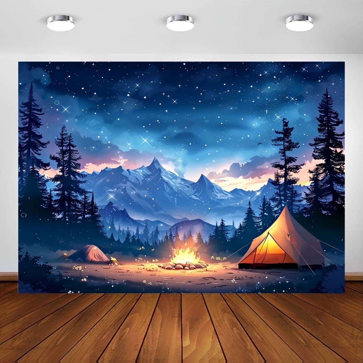 Outdoor Adventure Tent - Tapisserie 2D plate avec impression de
