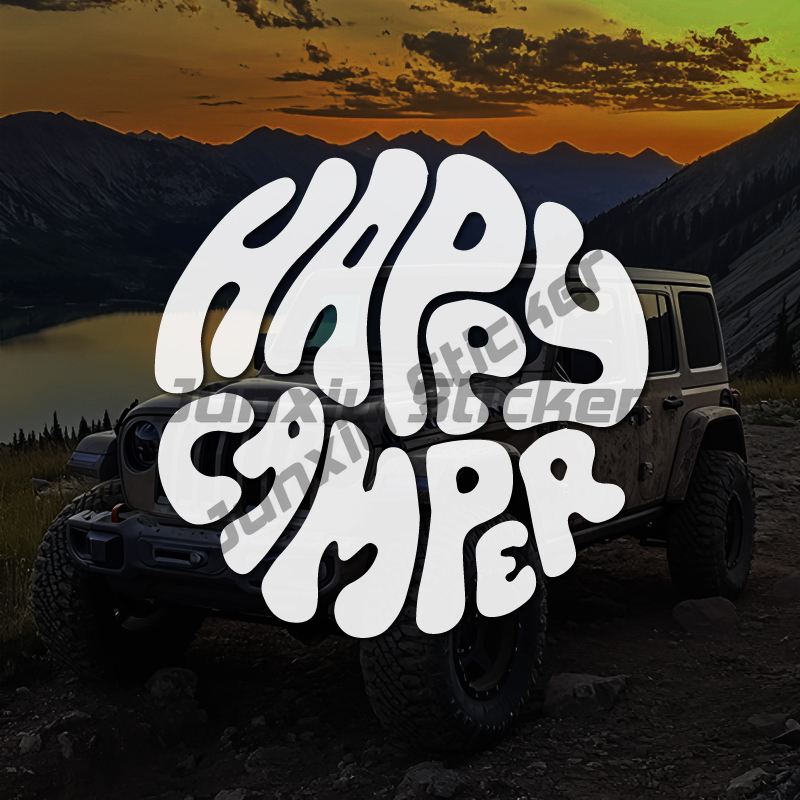 Happy Camper – Clip art de sty - Outdoor Adventure Words avis et prix