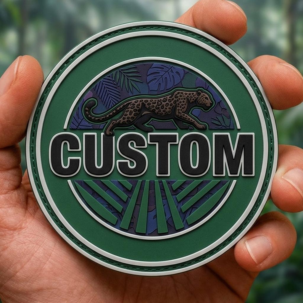 Badge en caoutchouc personnali - Outdoor Adventure Logo avis et prix