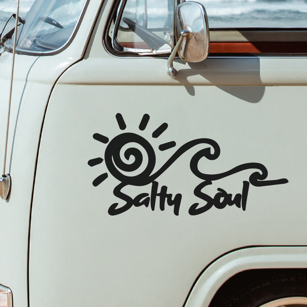 Autocollant en vinyle Salty So - Outdoor Adventure Words avis et prix