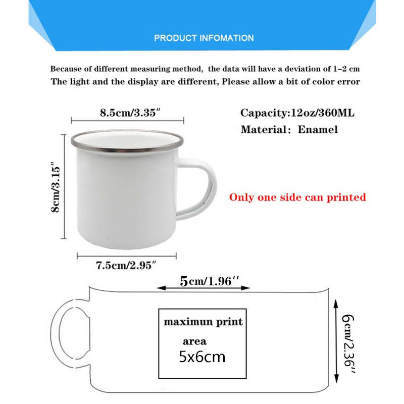 Tasses personnalisées en émail - Outdoor Adventure Logo avis et prix