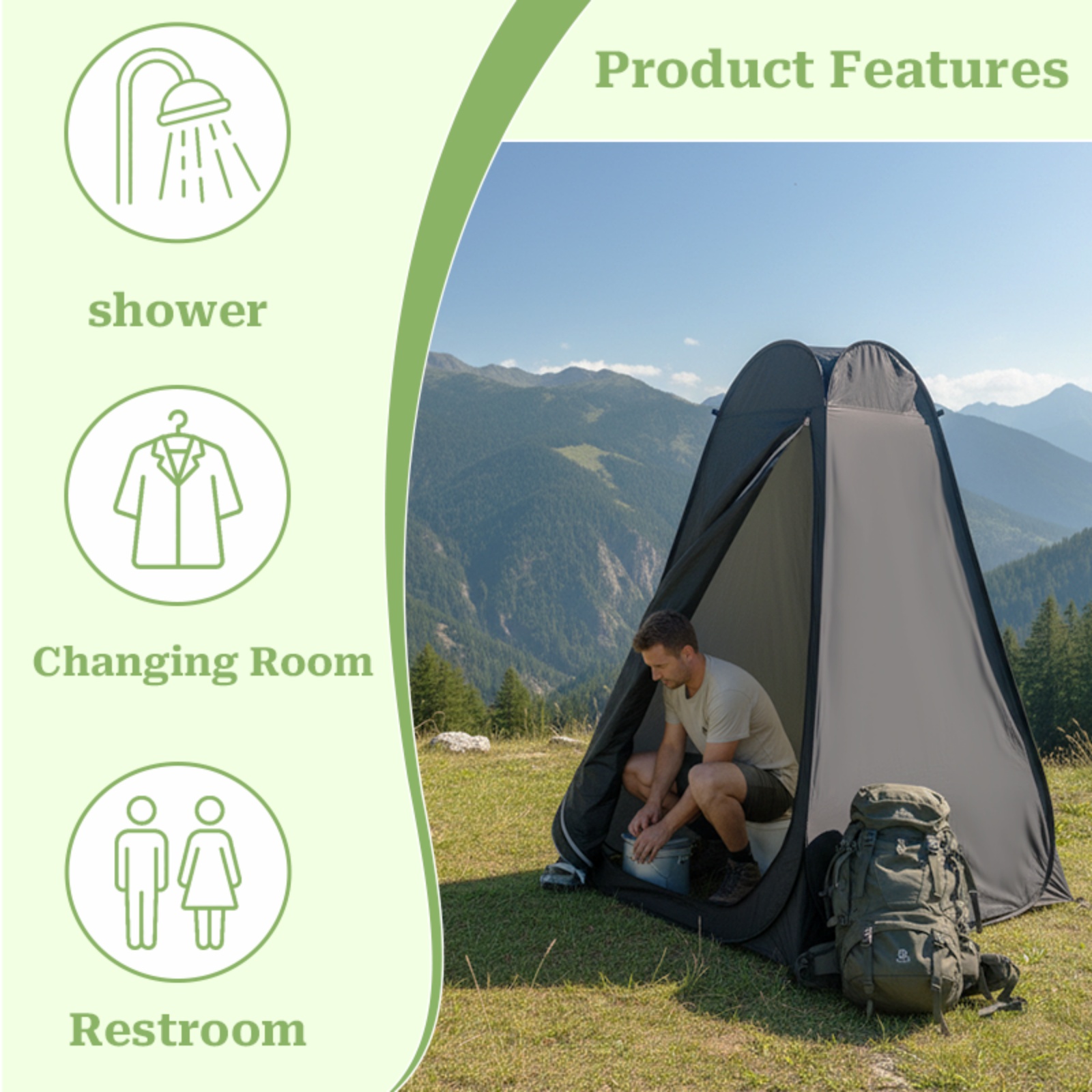 Tente de change portable 1 piè - Outdoor Adventure Tent avis et prix