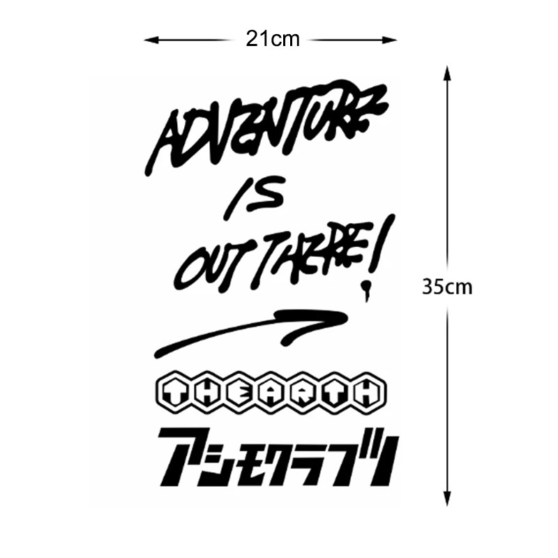 Autocollants en vinyle pour ca - Outdoor Adventure Words avis et prix