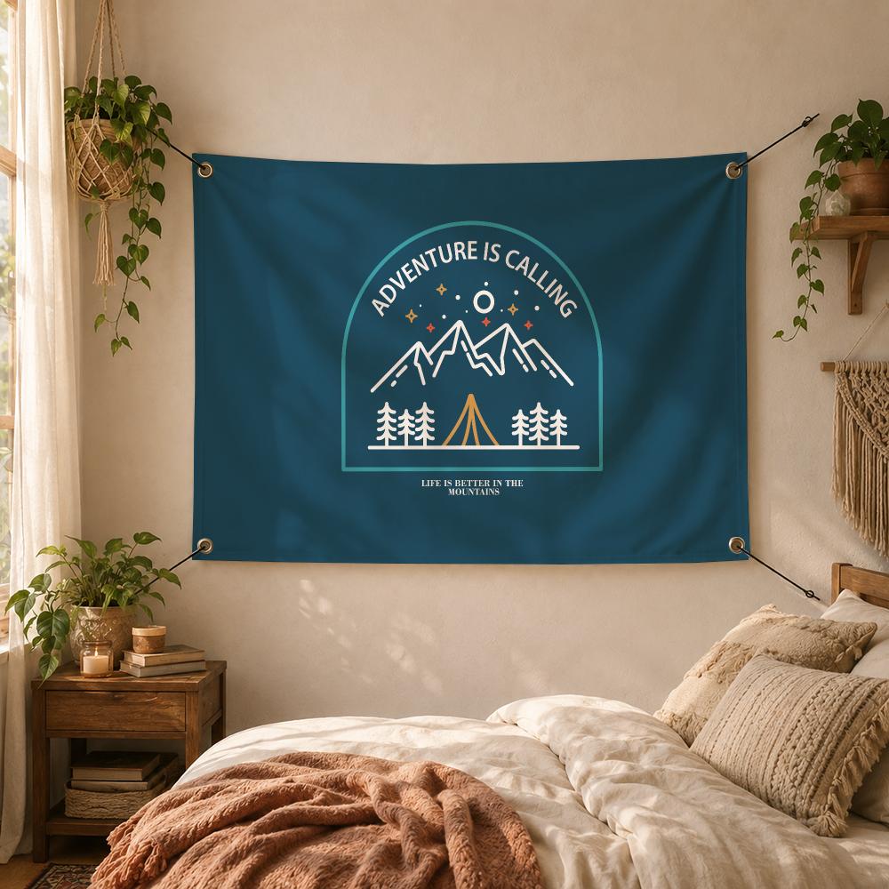 Drapeaux décoratifs avec logo  - Outdoor Adventure Logo avis et prix