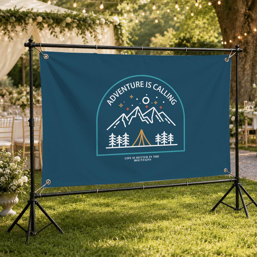 Drapeaux décoratifs avec logo  - Outdoor Adventure Logo avis et prix