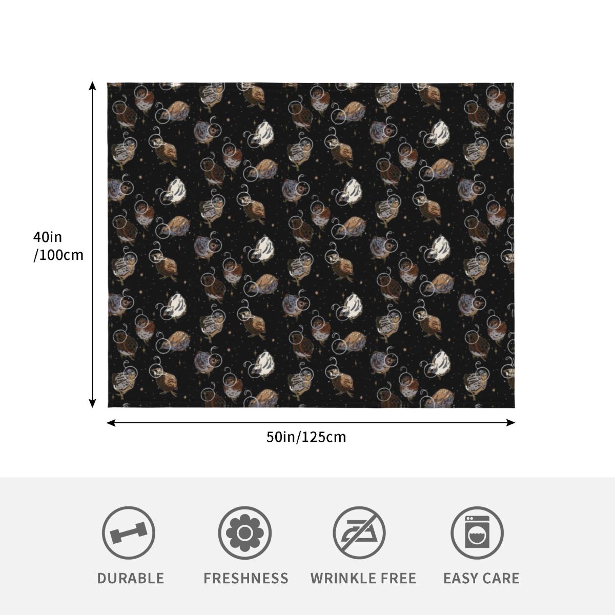 Couverture à motifs de cailles - Space Blanket Heavy avis et prix
