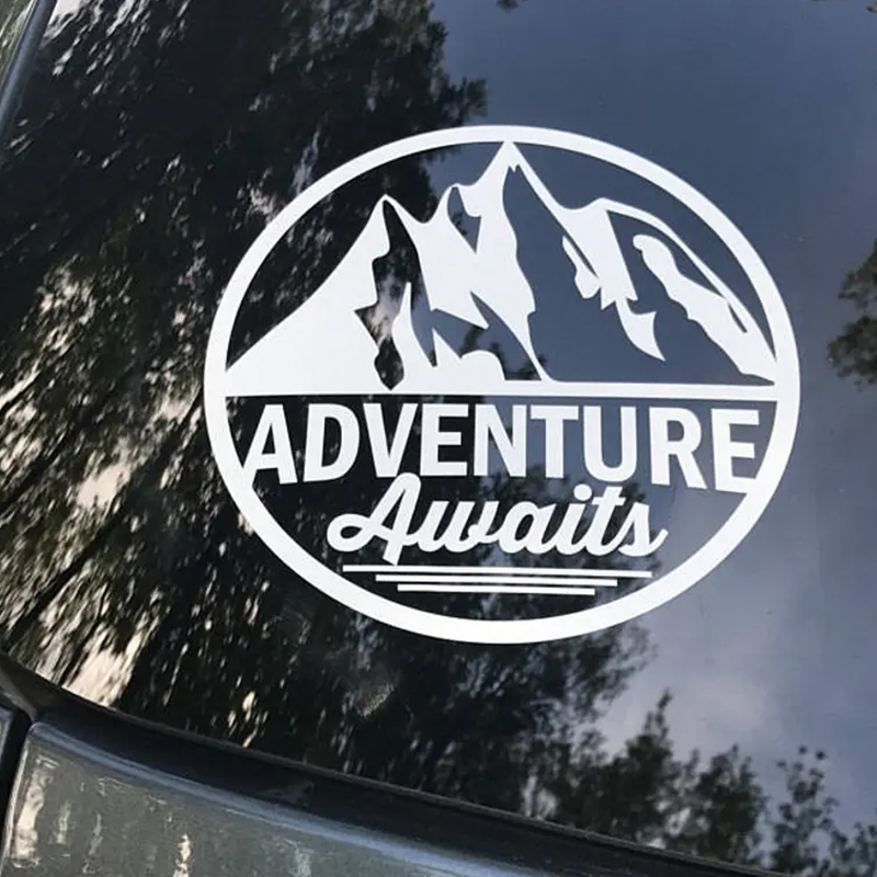 Autocollant de voiture « L'ave - Outdoor Adventure Words avis et prix