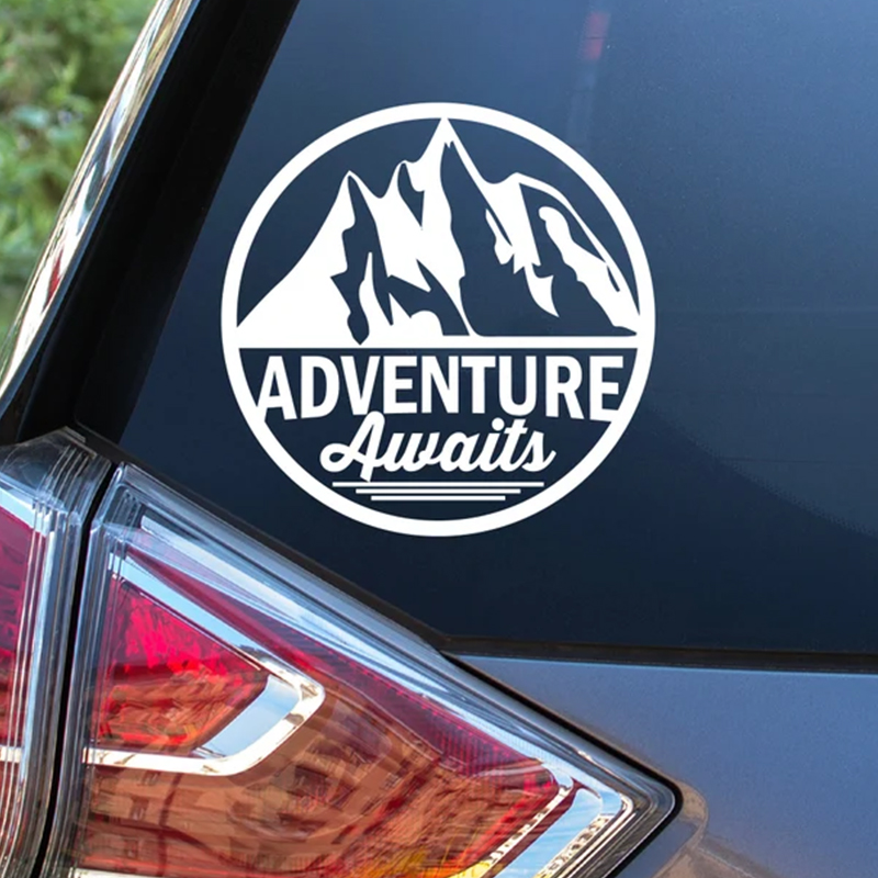 Autocollant de voiture « L'ave - Outdoor Adventure Words avis et prix