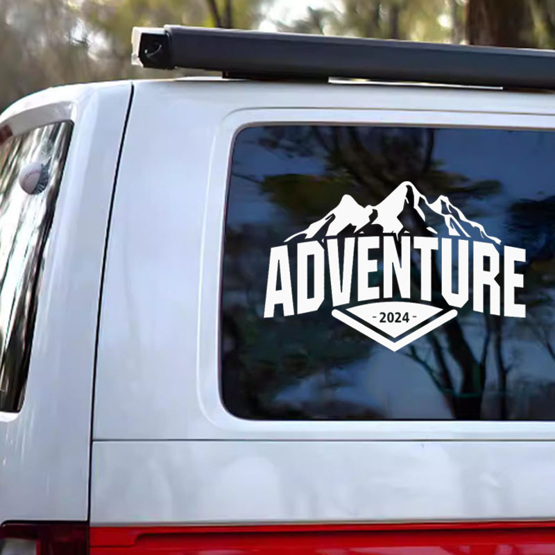Autocollant de voiture d'avent - Outdoor Adventure Words avis et prix